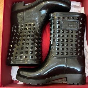 Valentino rockstud Rainboots